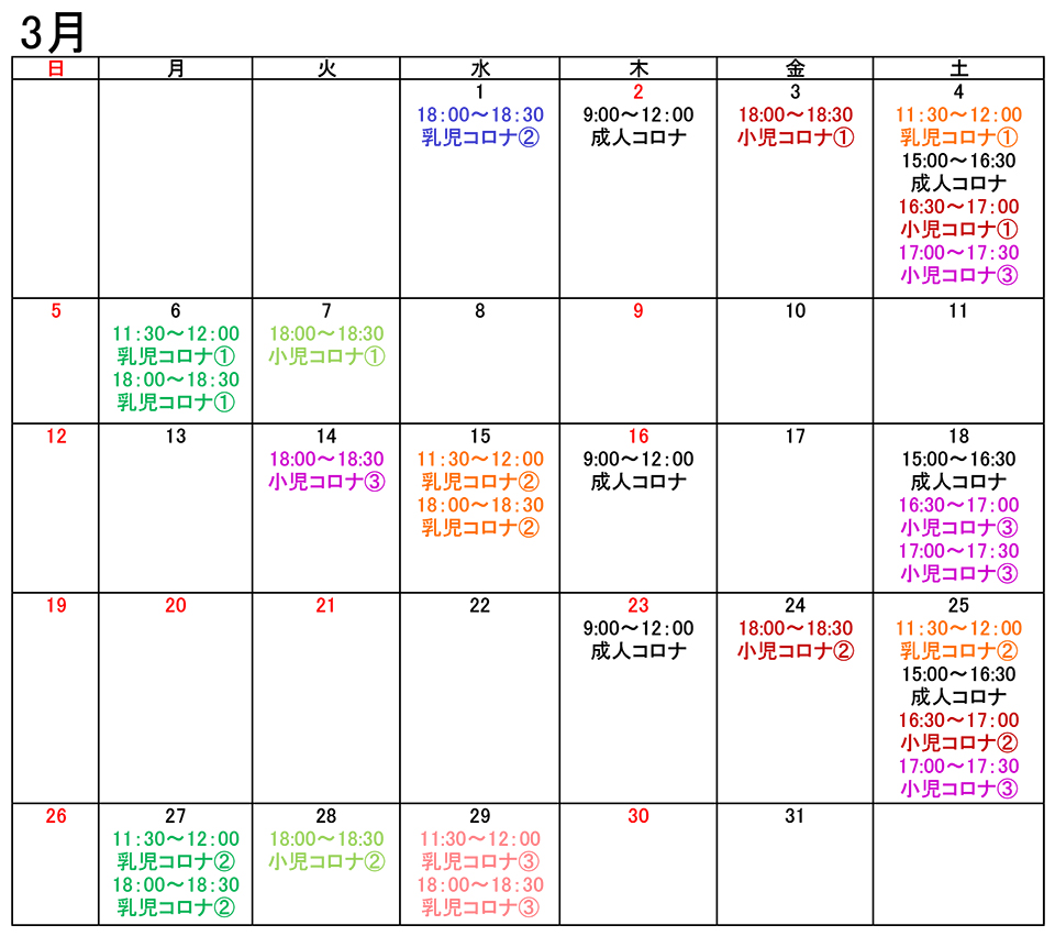 3月