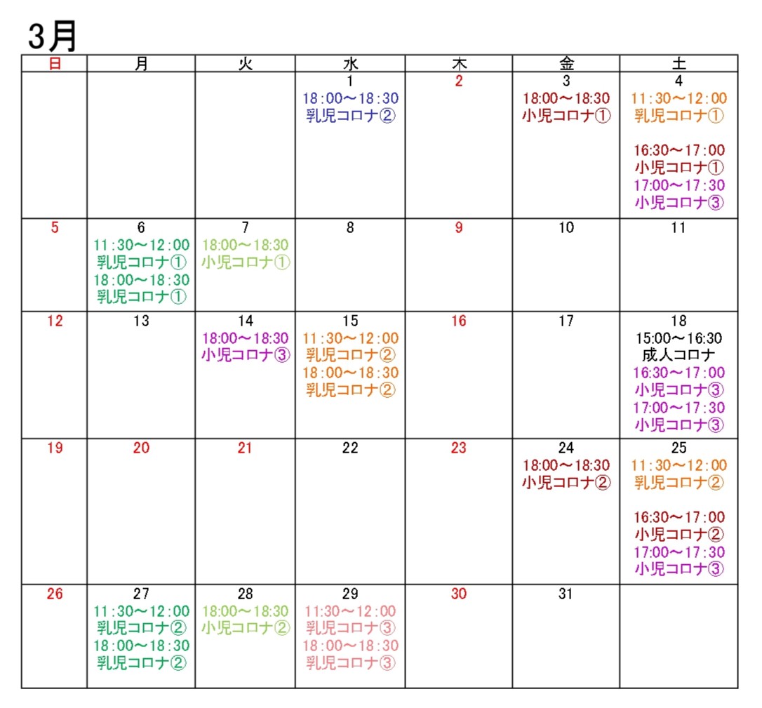 3月